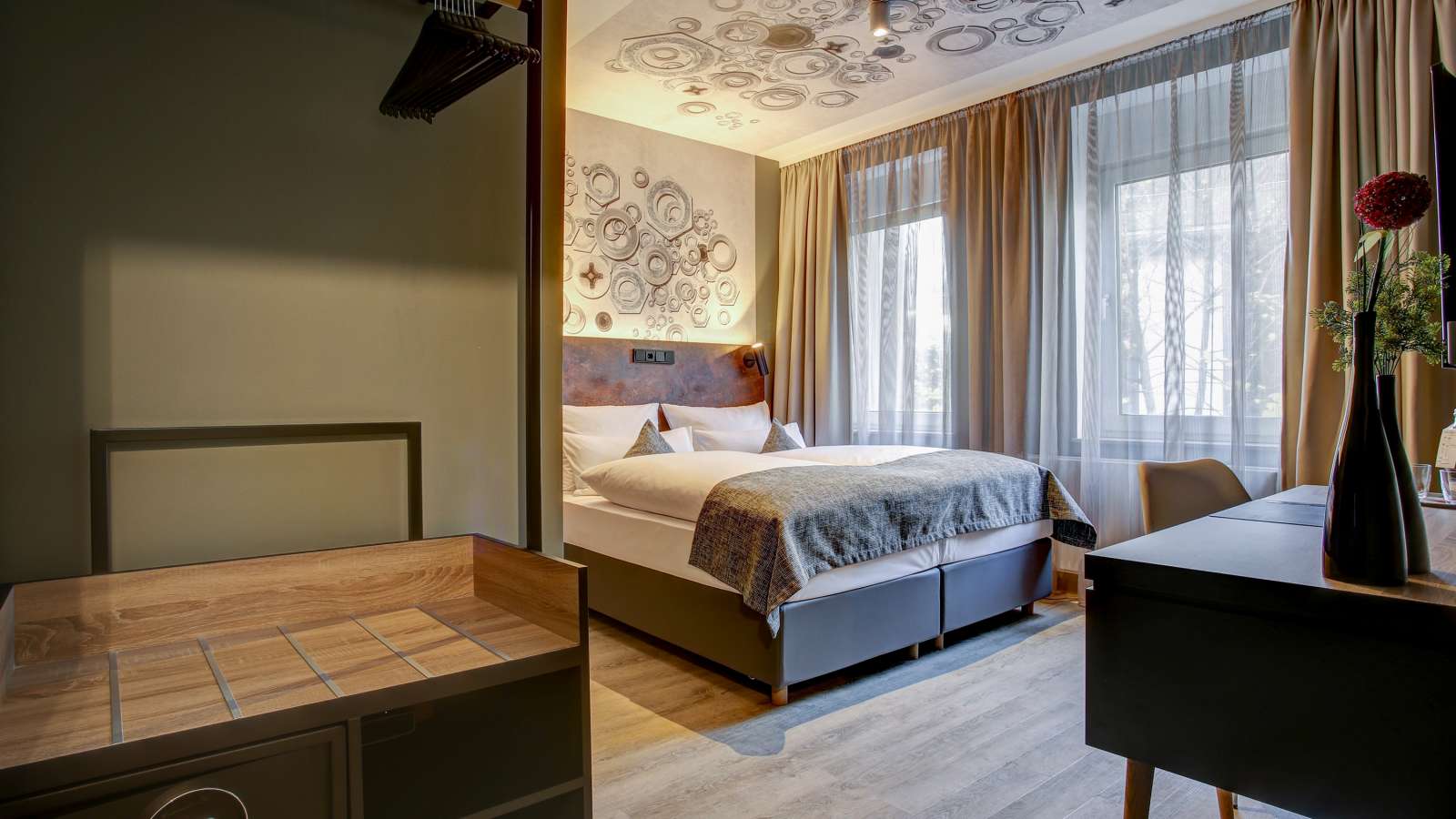 A double room at Centro Hotel Korn in Essen