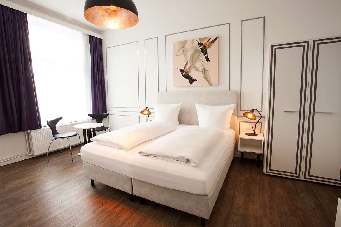 A double room at Centro Hotel Boutique 56 in Hamburg