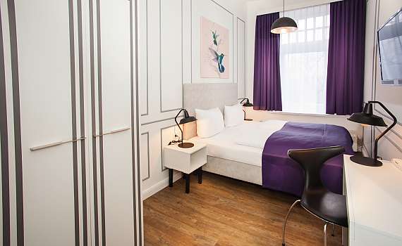 A double room at Centro Hotel Boutique 56 in Hamburg